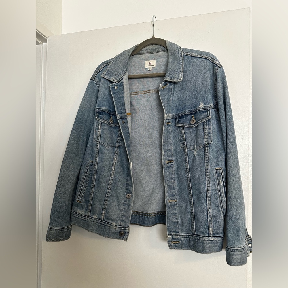 Ag Adriano Goldschmied Light Blue Denim Jacket